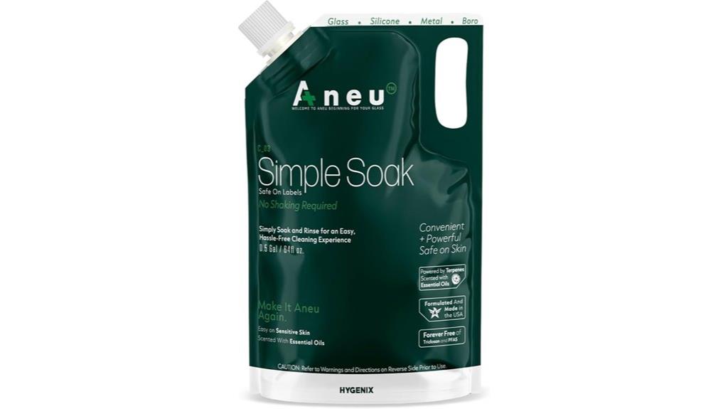 half gallon soak rinse