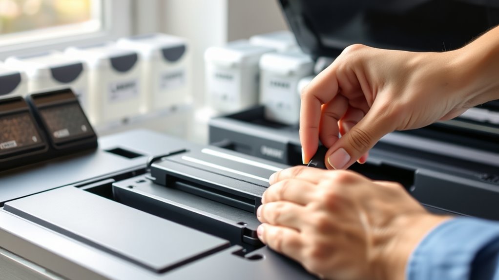 handle toner cartridges carefully
