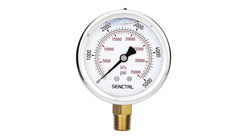 high pressure hydraulic gauge