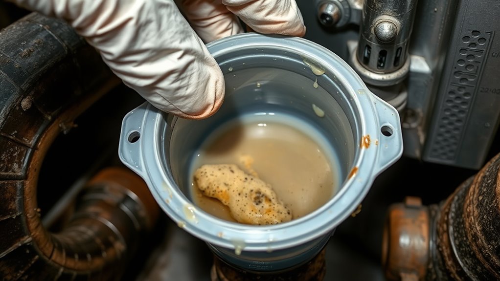 inspect drain lines and traps