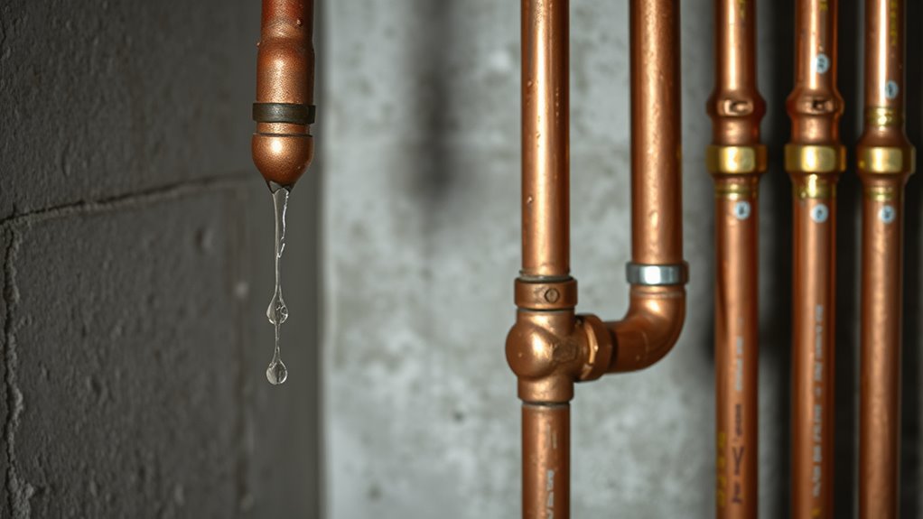 inspect for leaks and damage