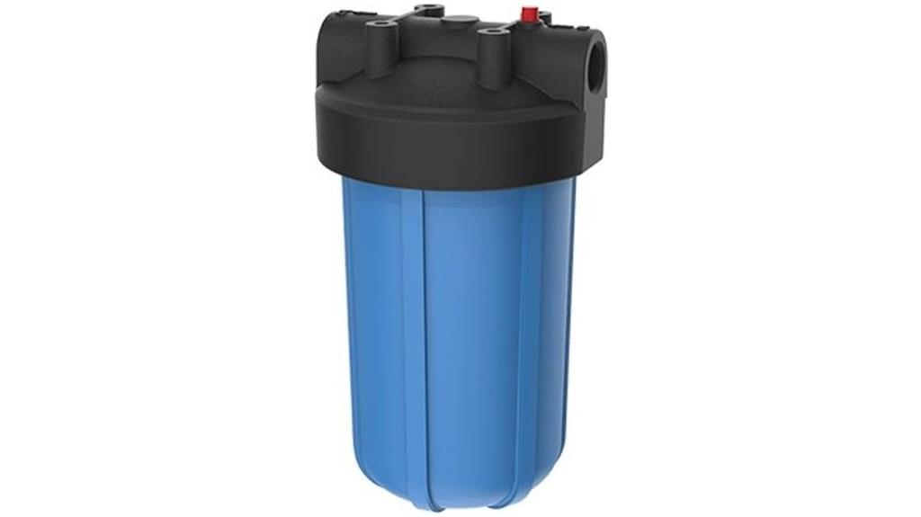 large blue water filter