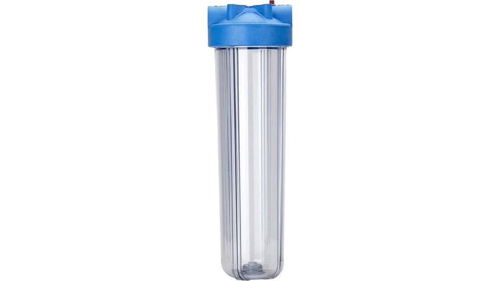 large clear filter housing