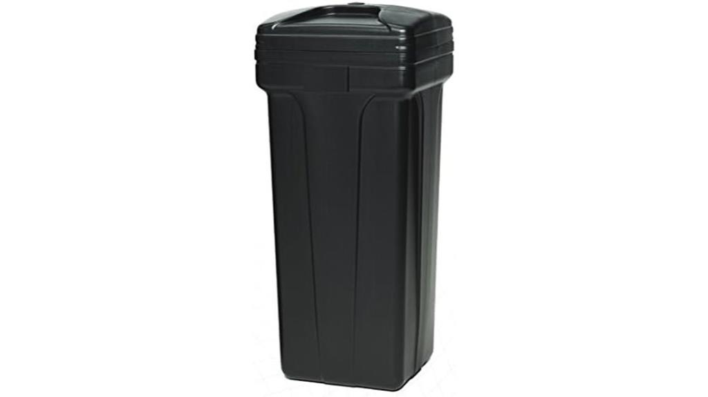 large salt tank with float