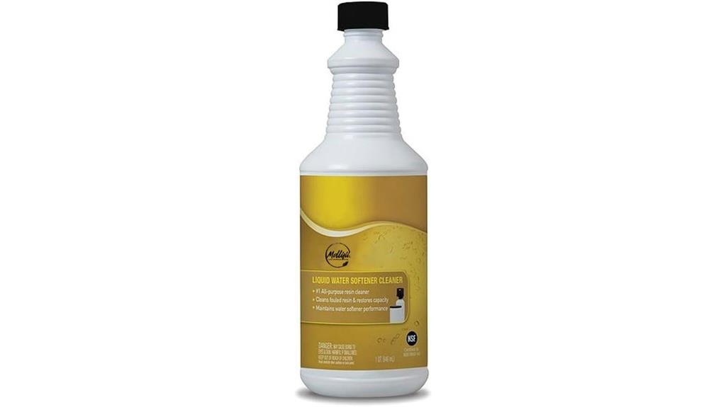 liquid resin water softener