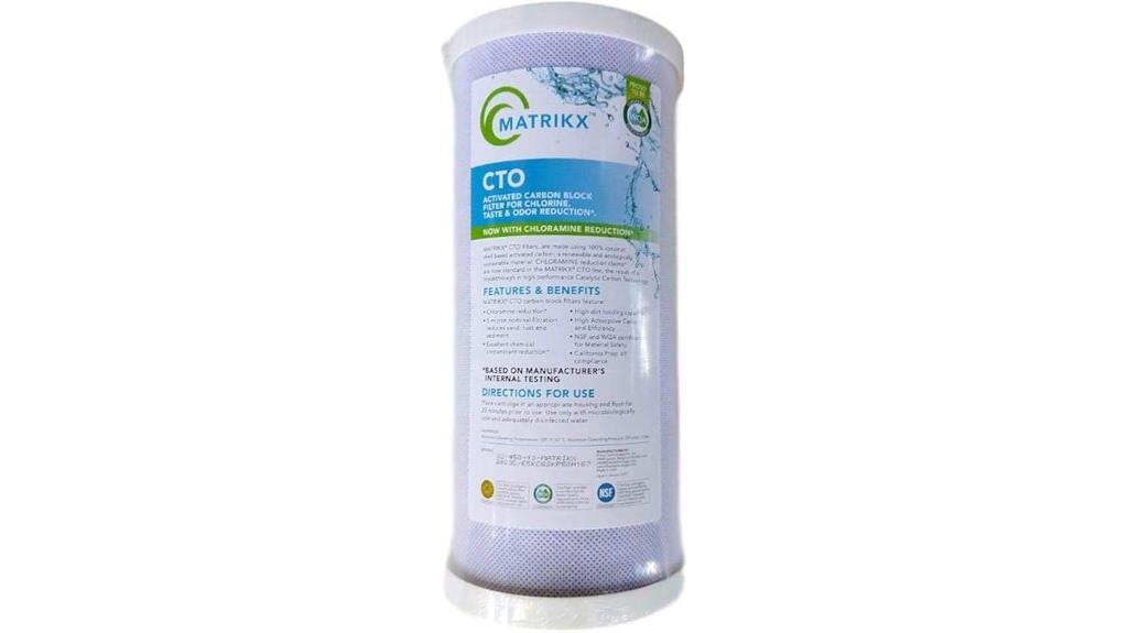matrikx cto water filter
