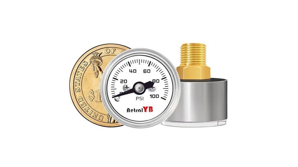 mini stainless steel pressure gauge