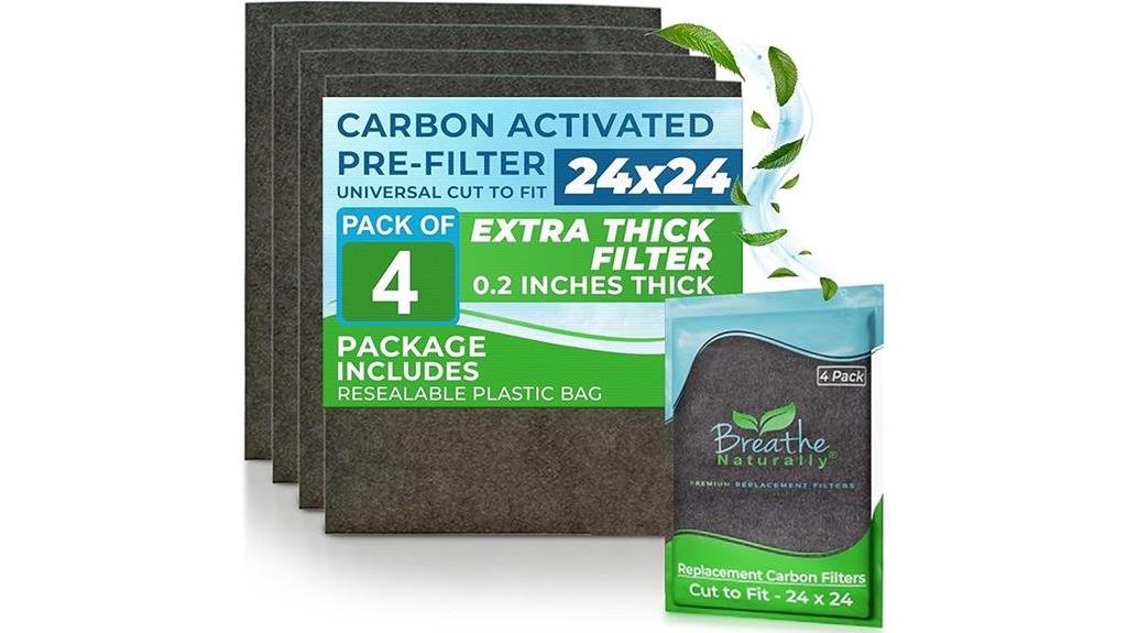 pack of four carbon filters