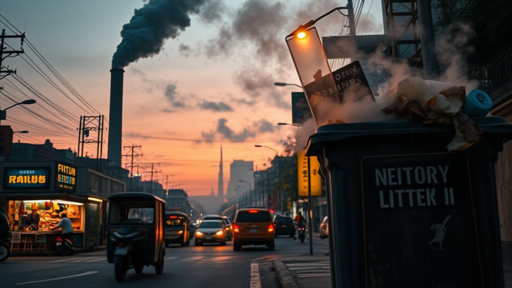 pollution affects sensory perception