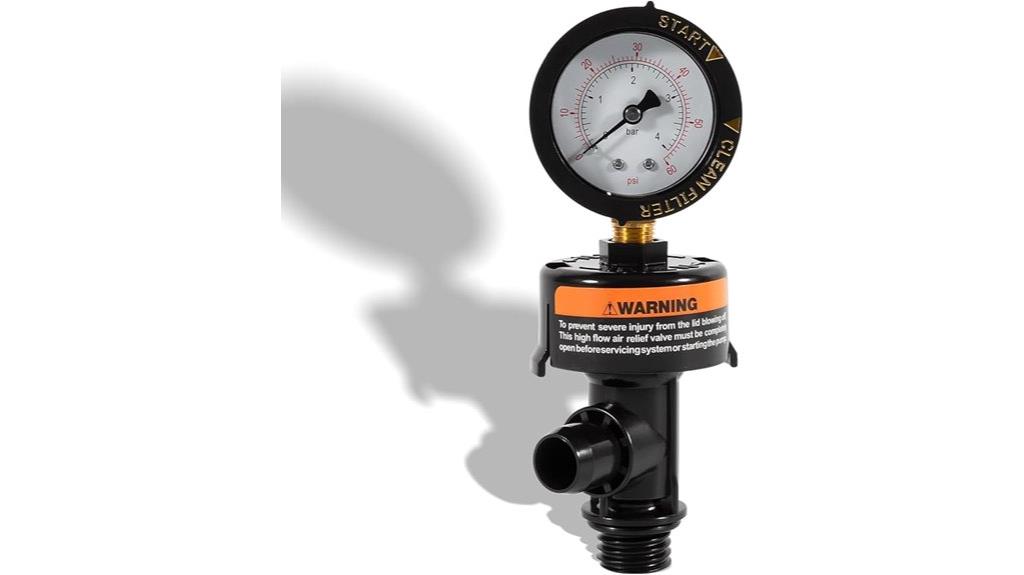 pool filter relief valve
