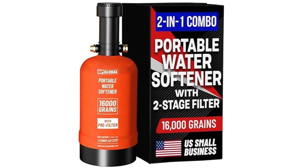 portable rv water softener