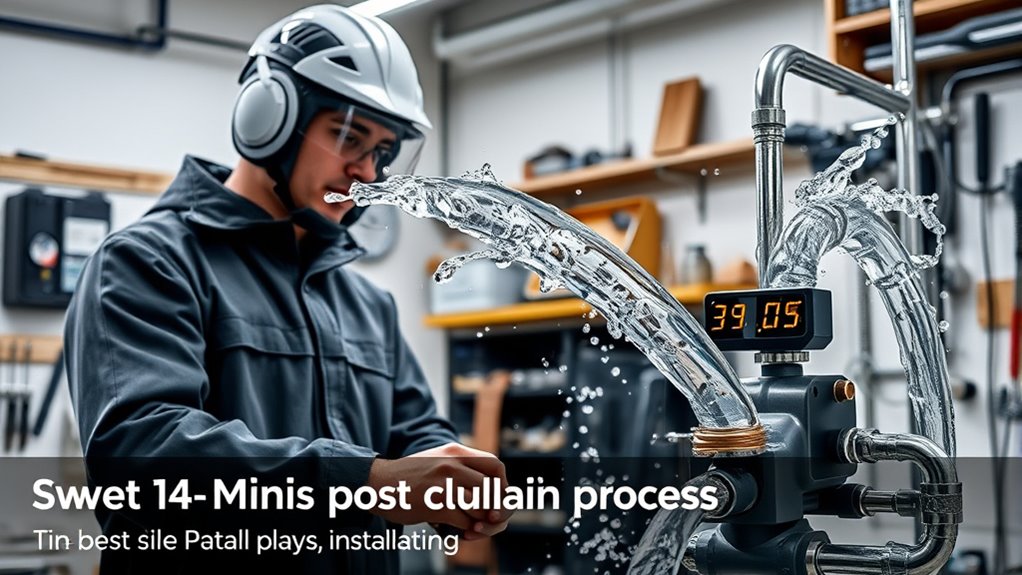 prepare pipes before flushing