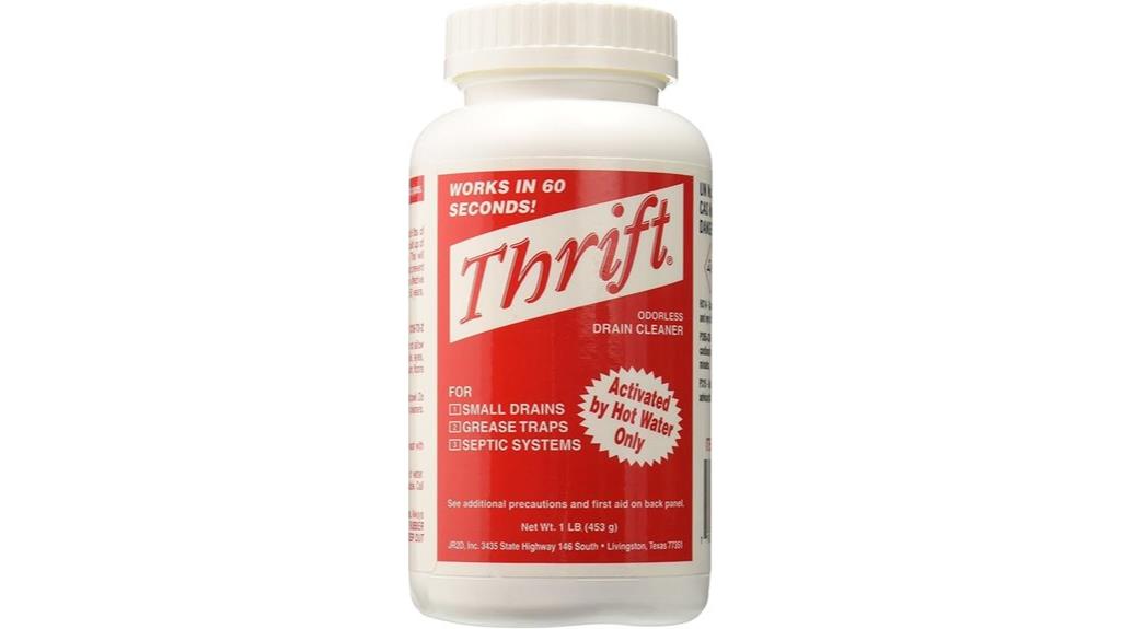 red thrift t 100 drain cleaner