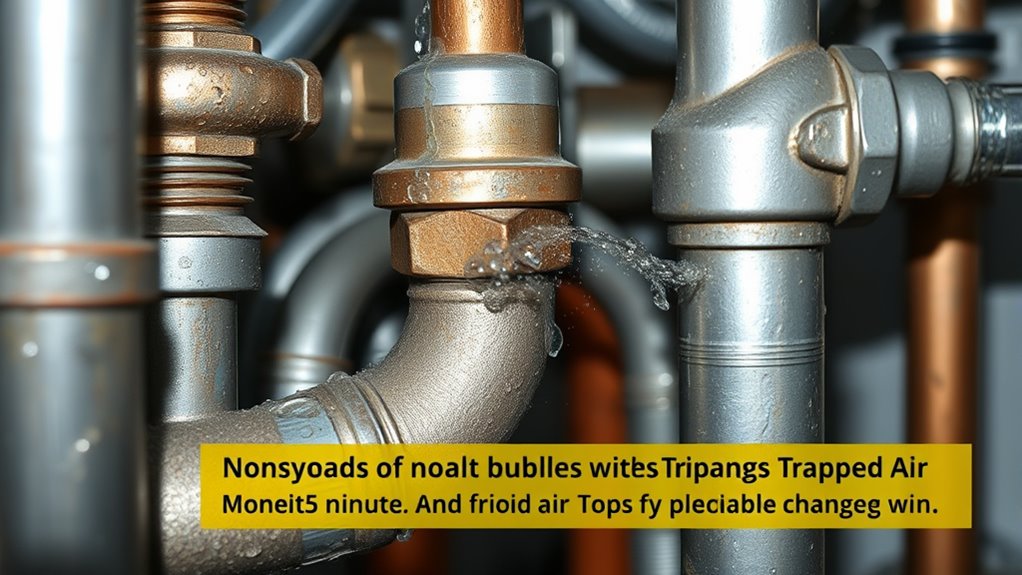 remove trapped air pockets