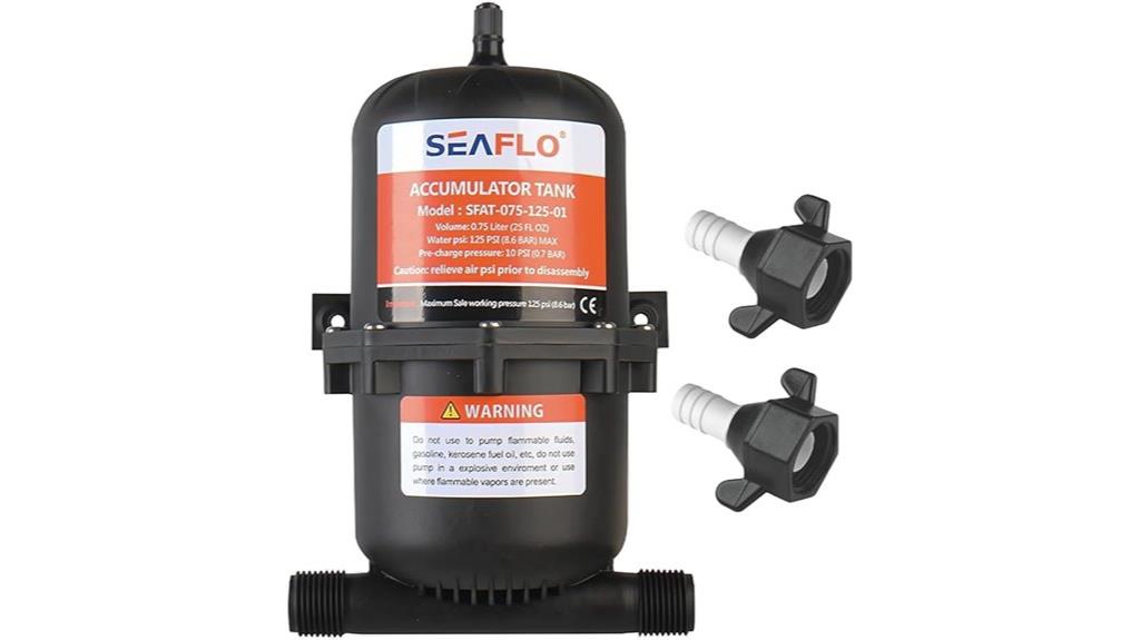 seaflo water pump control