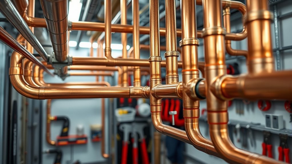 secure and support pipes