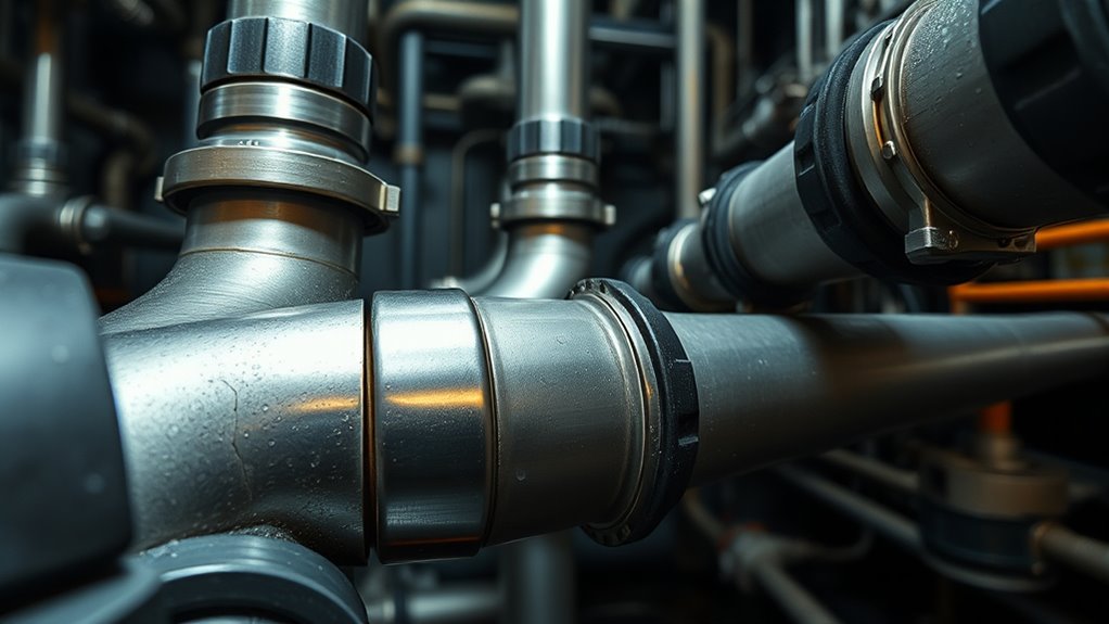 secure and tighten pipe supports