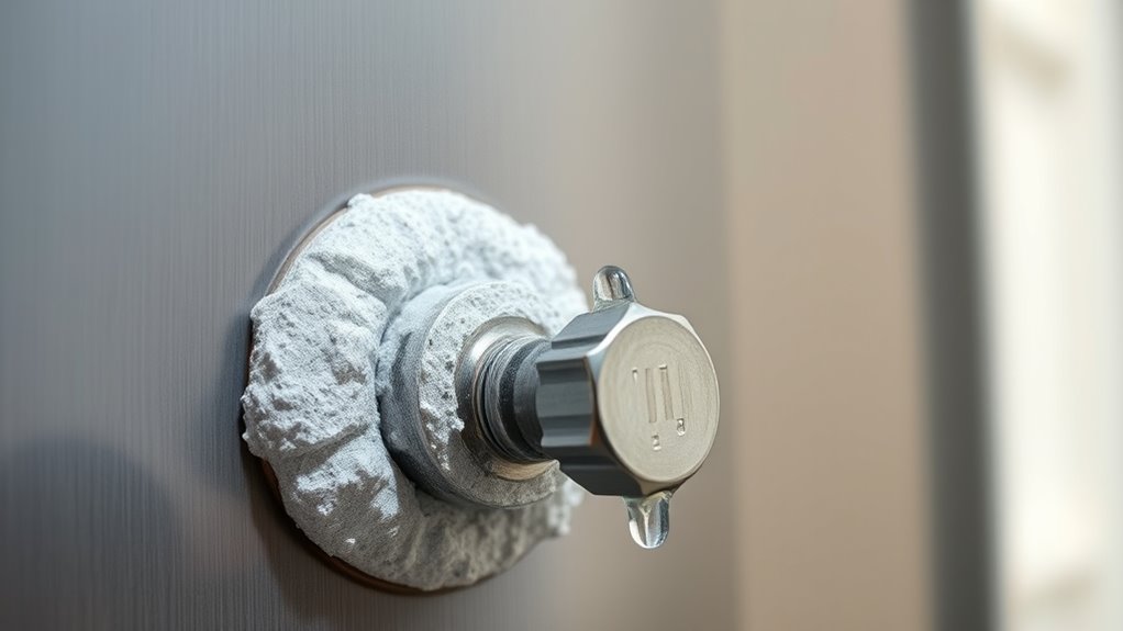 signs of mineral buildup