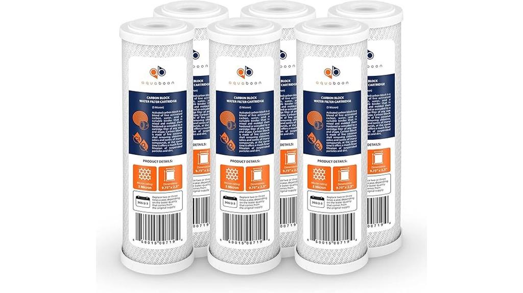 six pack carbon filters