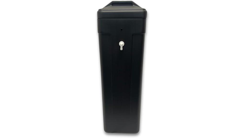 square black brine tank