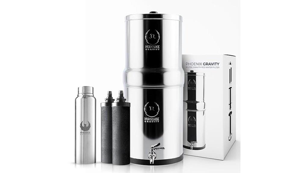 stainless steel gravity filter
