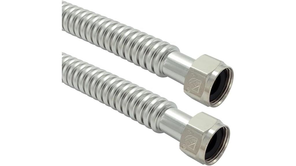 stainless steel water heater connector