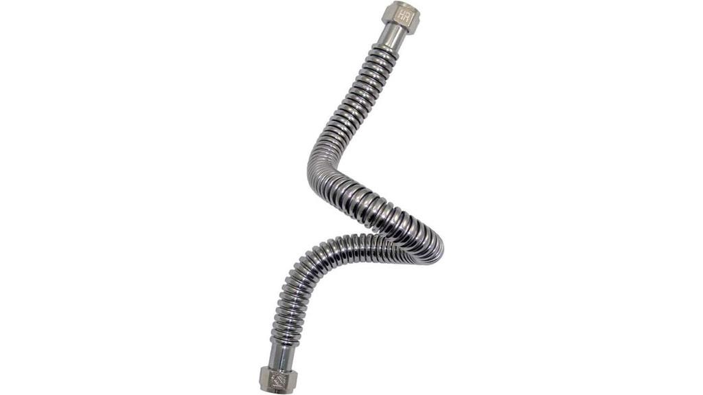 stainless steel water heater connector