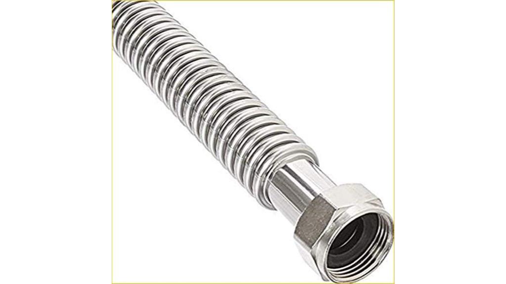 stainless steel water heater connector
