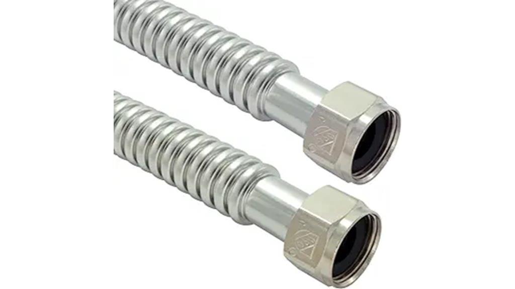 stainless steel water heater connectors