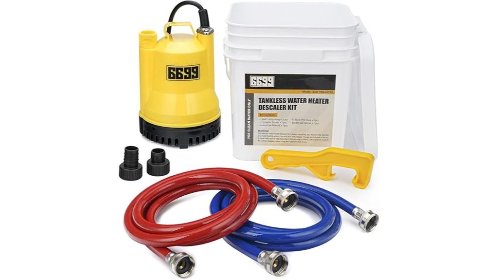 tankless water heater flushing kit