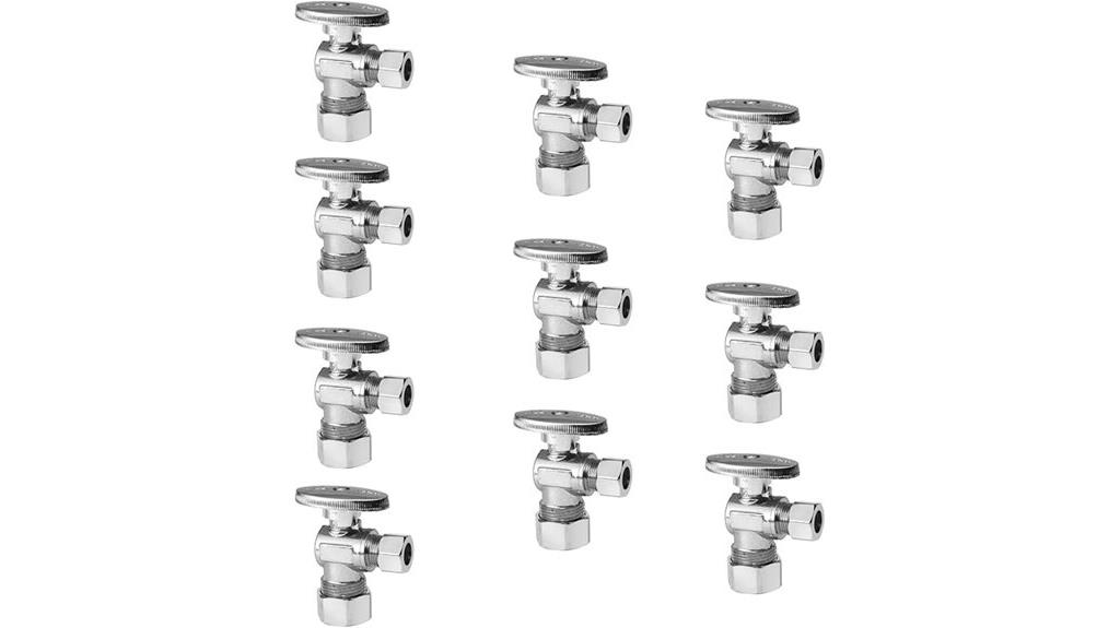 ten pack angle stop valves