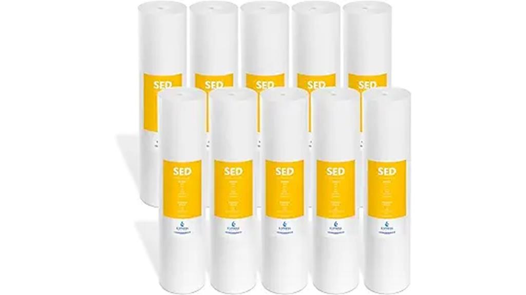 ten sediment filter replacements