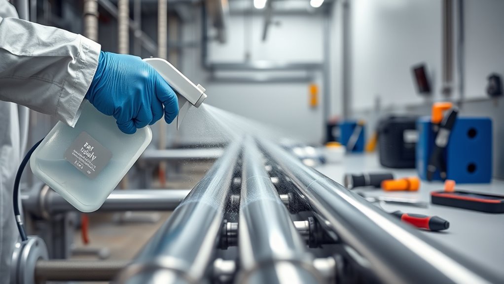 thorough disinfectant application process