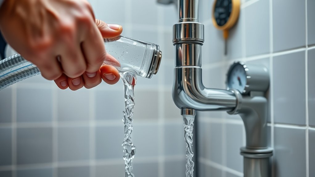 thorough new plumbing flushing