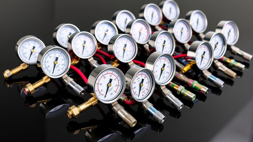 top high flow pressure gauge kits