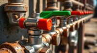 top leak detection valves