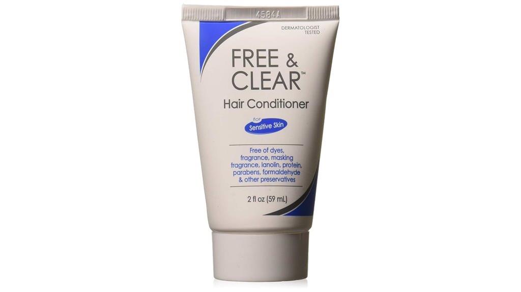 travel sized free clear conditioner