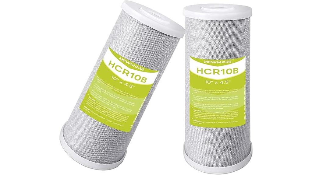 two 5 micron filter cartridges