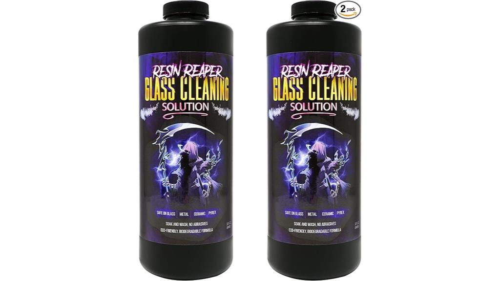two 64 oz glass cleaners