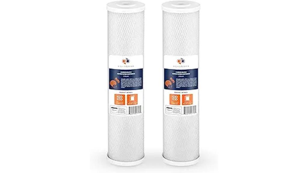 two pack carbon filters