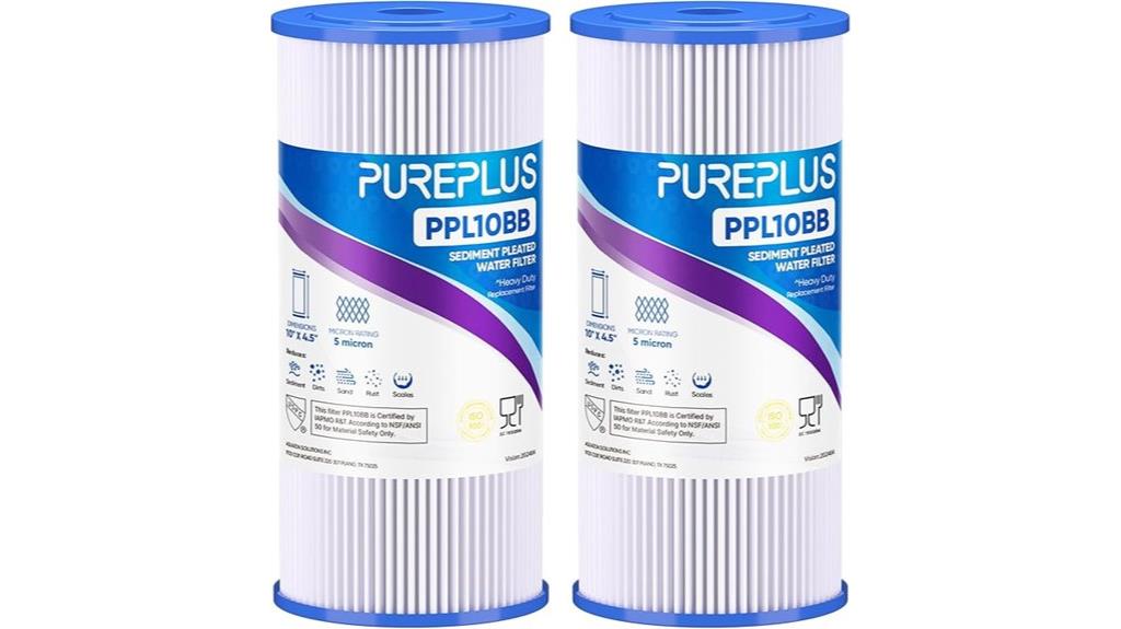 two pack sediment filters