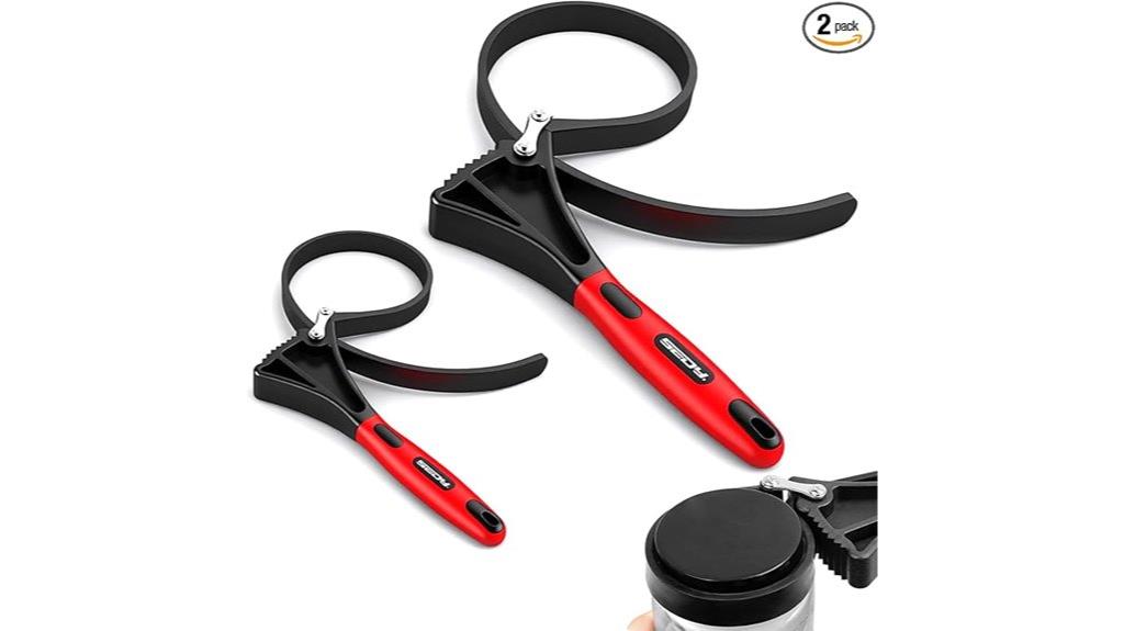 two piece adjustable rubber wrench