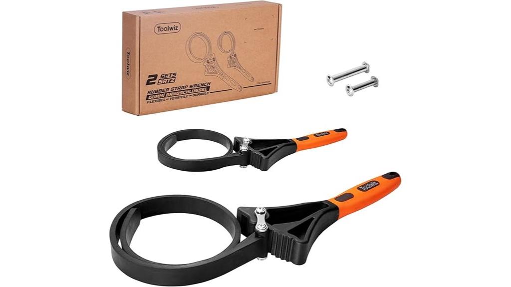 two piece strap wrench set