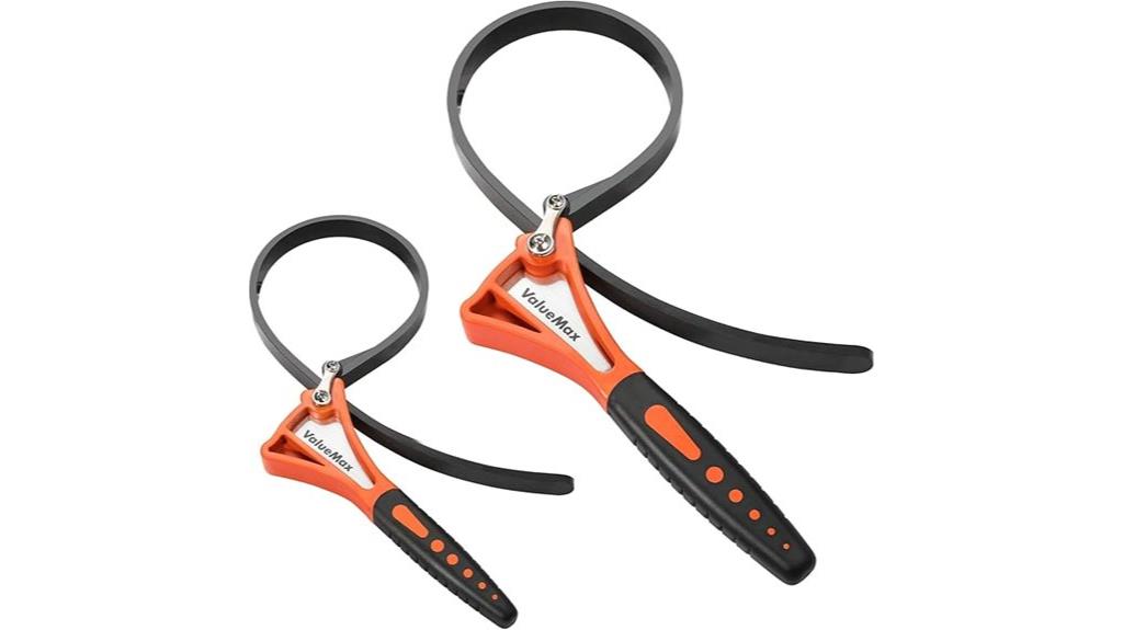 two piece strap wrench set