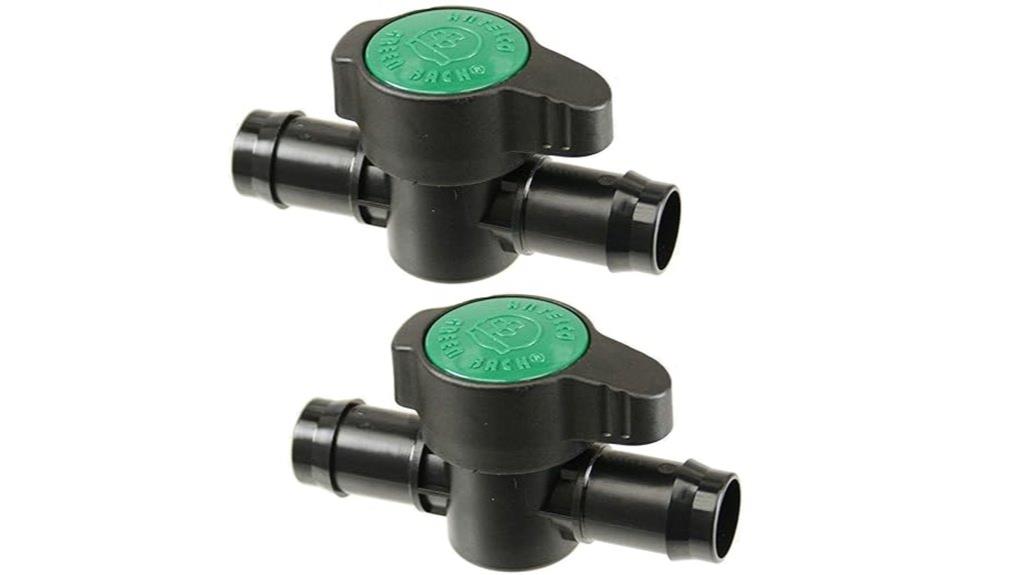 two valves 3 4 tubing