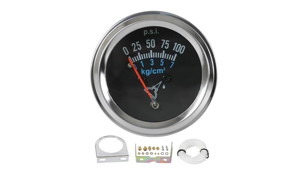 universal 12v oil pressure gauge
