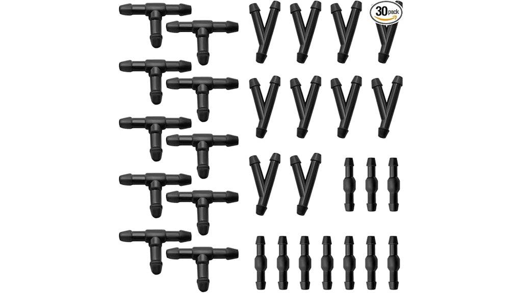 universal wiper hose connectors