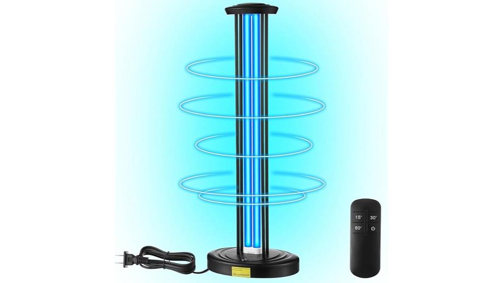 uv ozone disinfection light