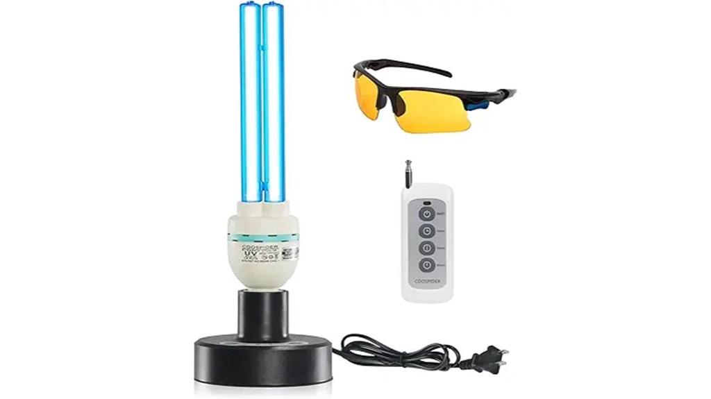 uv sanitizer lamp remote