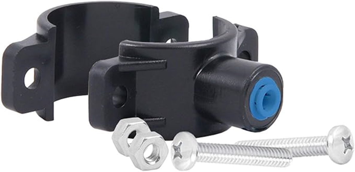 water drain saddle valve